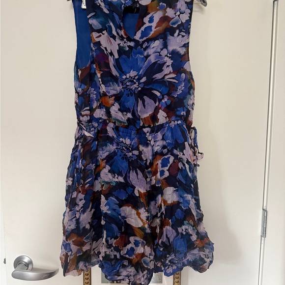 10 Crosby Derek Lam Floral Blue Dress - Picture 3 of 4